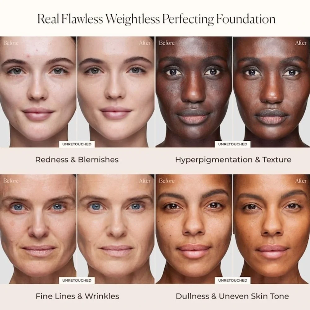 Laura Mercier Real Flawless Weightless Perfecting Foundation 3W0 Sandstone NIB